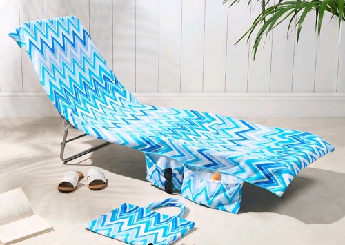 Sun lounger towel with - sun,