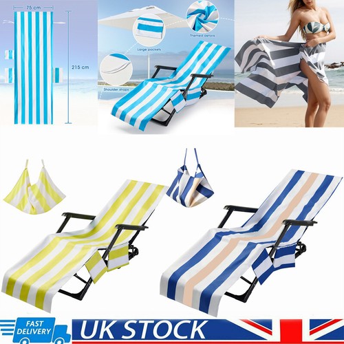 Lounge beach chair - beach, towel