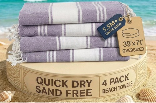 Beach towels pack - 4, oversized