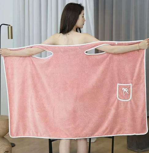 Absorbent wearable bath - absorbent, towel