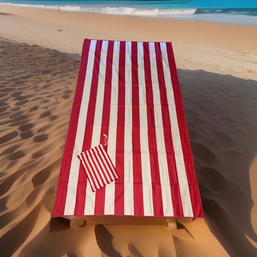 Quick dry beach towel pink