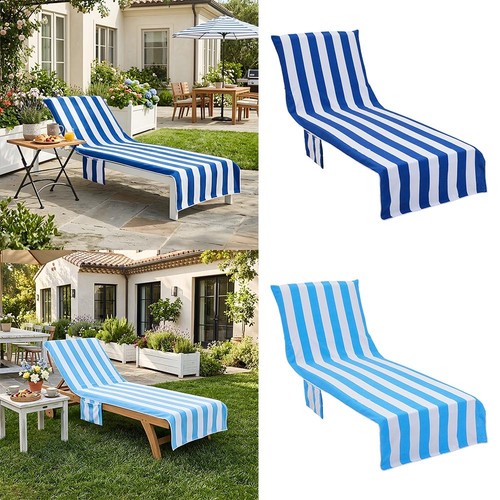 Striped beach chair cover - beach,