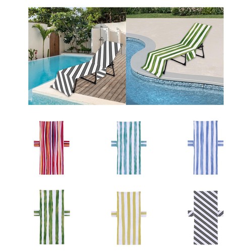 Beach chair towel with pocket